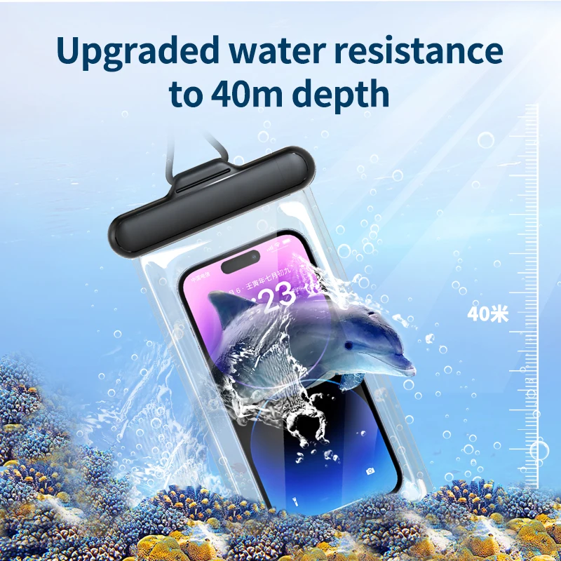 Professionelle Antibeschlag-Schwimmbrille für Männer/Frauen – UV-Schutz, HD-Schwimmbrille, Brillen + wasserdichte Handytasche, Geschenke für Erwachsene – Detail 10