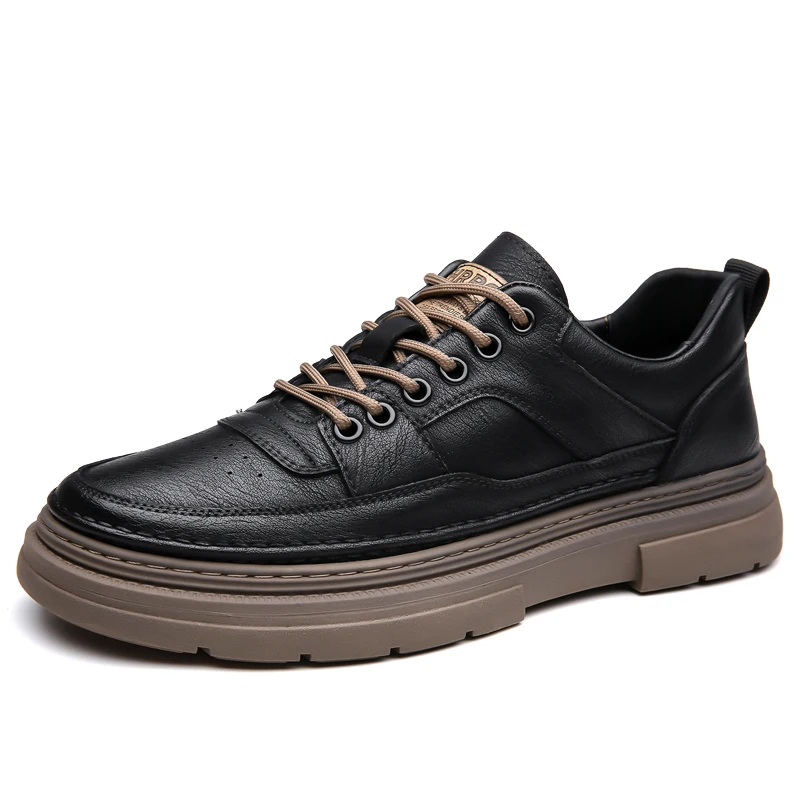 Zapatos deportivos غير الرسمية de cuero para hombre، calzado غير الرسمية للأعمال، القابلة للتنفس، الفقرة برينسا وأوتونو، 2025