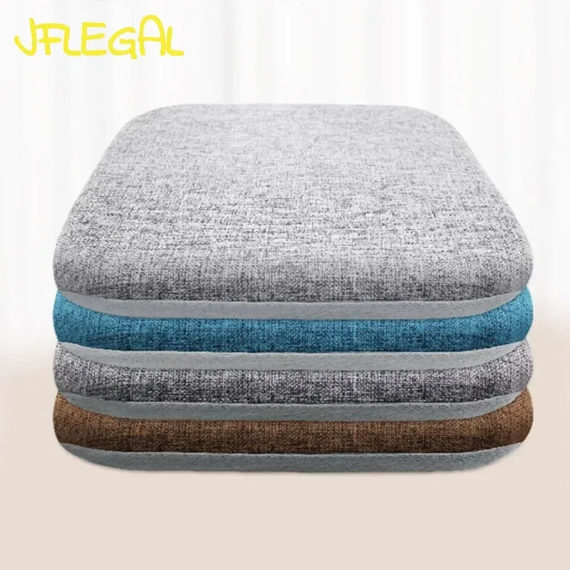 

JFLEGAL Cushion Cover 40x40x4/45x45x4cm Solid Color Linen Cushion Cover Comfortable and Breathable Double Non-slip Strap Design