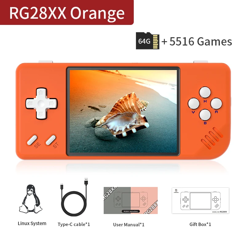 ANBERNIC RG28XX Handheld Game Console 2.83