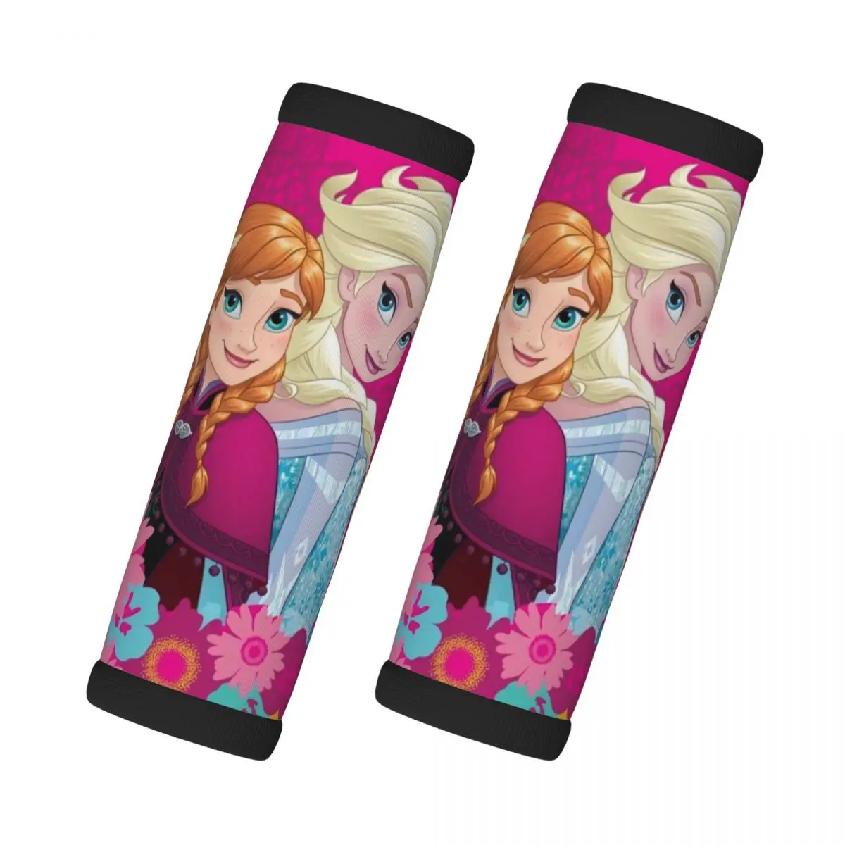 

Custom Frozen Cartoon Luggage Handles Wrap Grips 2 Pcs Handle Grip For Travel Bag Luggage Suitcase Airplane Soft