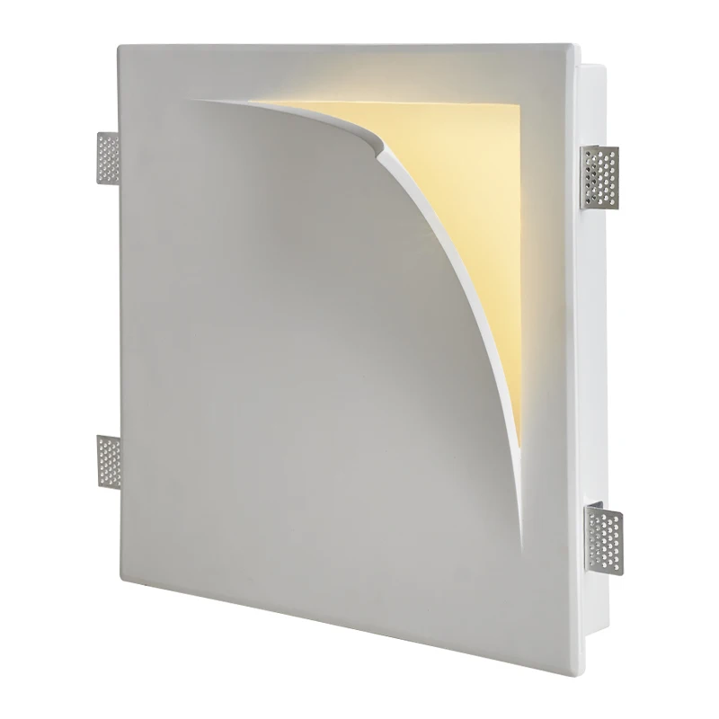 Imagem -06 - Modern Minimalista Led Wall Lamp Página do Livro de Gesso Decoração para Casa Sala Corredor Luminárias Designer Wall Lights