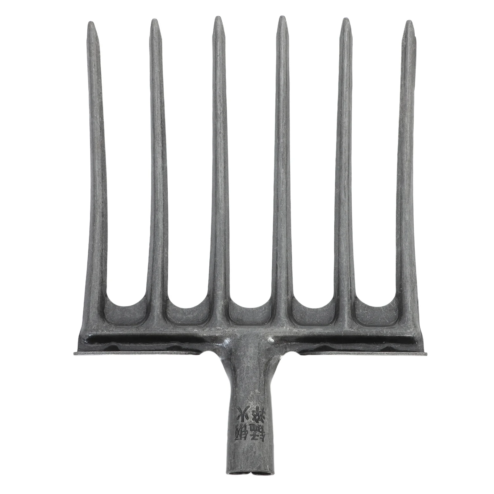 

Steel Agricultural Head 4-Tooth Plowing Tool For Soil Loosening Garden Farming Manure Rake Replacement Pitch Fork Handle Stable