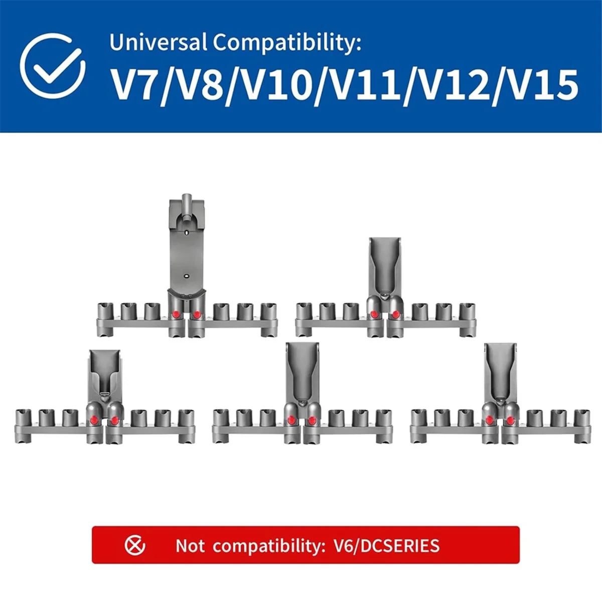 

A69THolders for Dyson Vacuum Cleaners Wall Mount and Docking Station Organizer for Dyson V15 V7 V8 V10 V11 Model