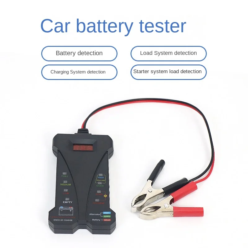 Car Electronic Relay Tester Car Battery Checker Digital Display Universal 12V Car Relay Tester