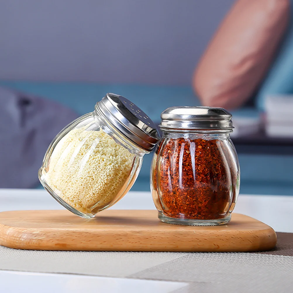 

12Pcs Glass Seasoning Jars Spice Containers Set for Salt Pepper Dispenser Storage Bottles Kitchen Organization Tools Clear Empty