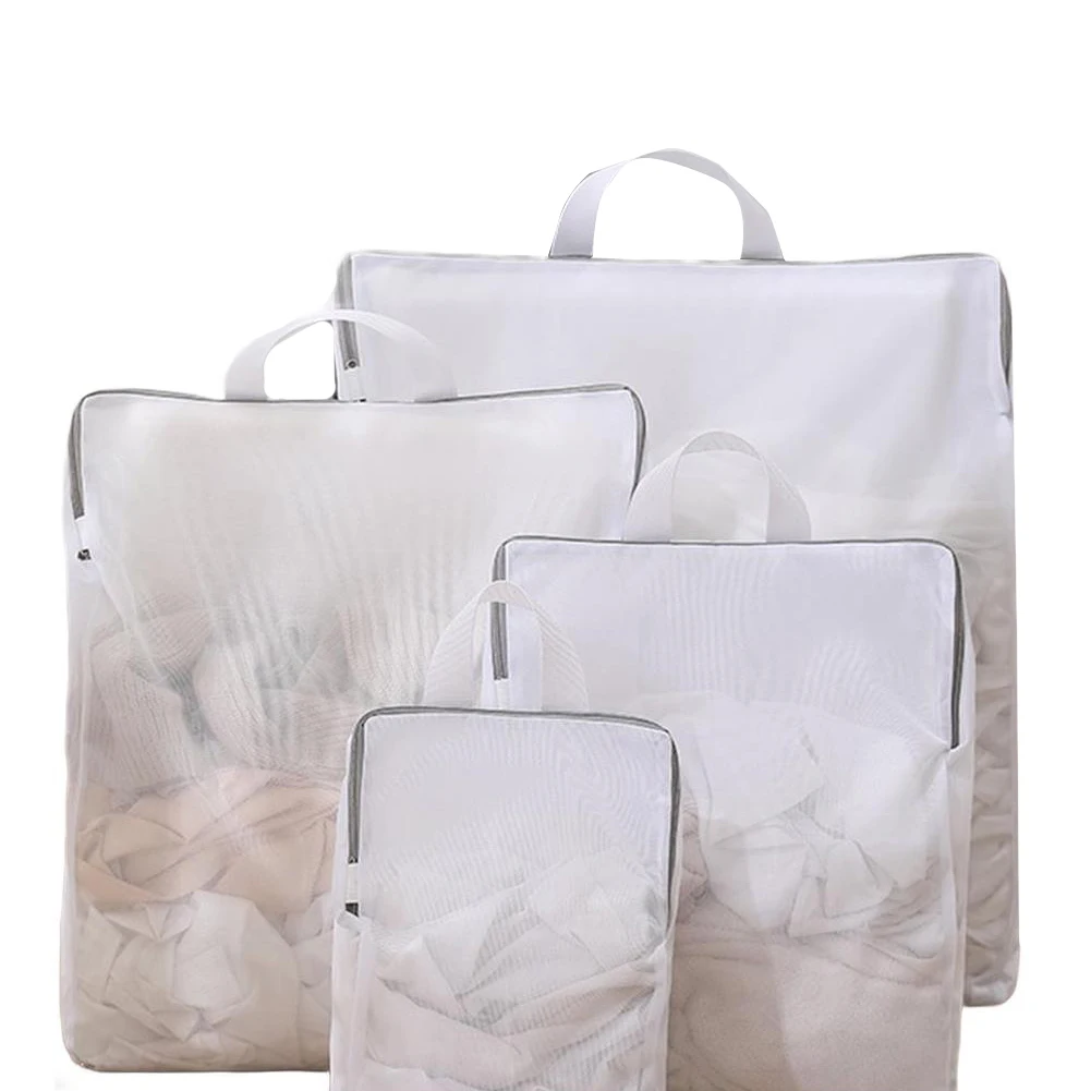 Set of 4 Laundry Bags with Upgraded 3D Anti Deformation Filter Net for Washing Machines Suitable for Delicate Items