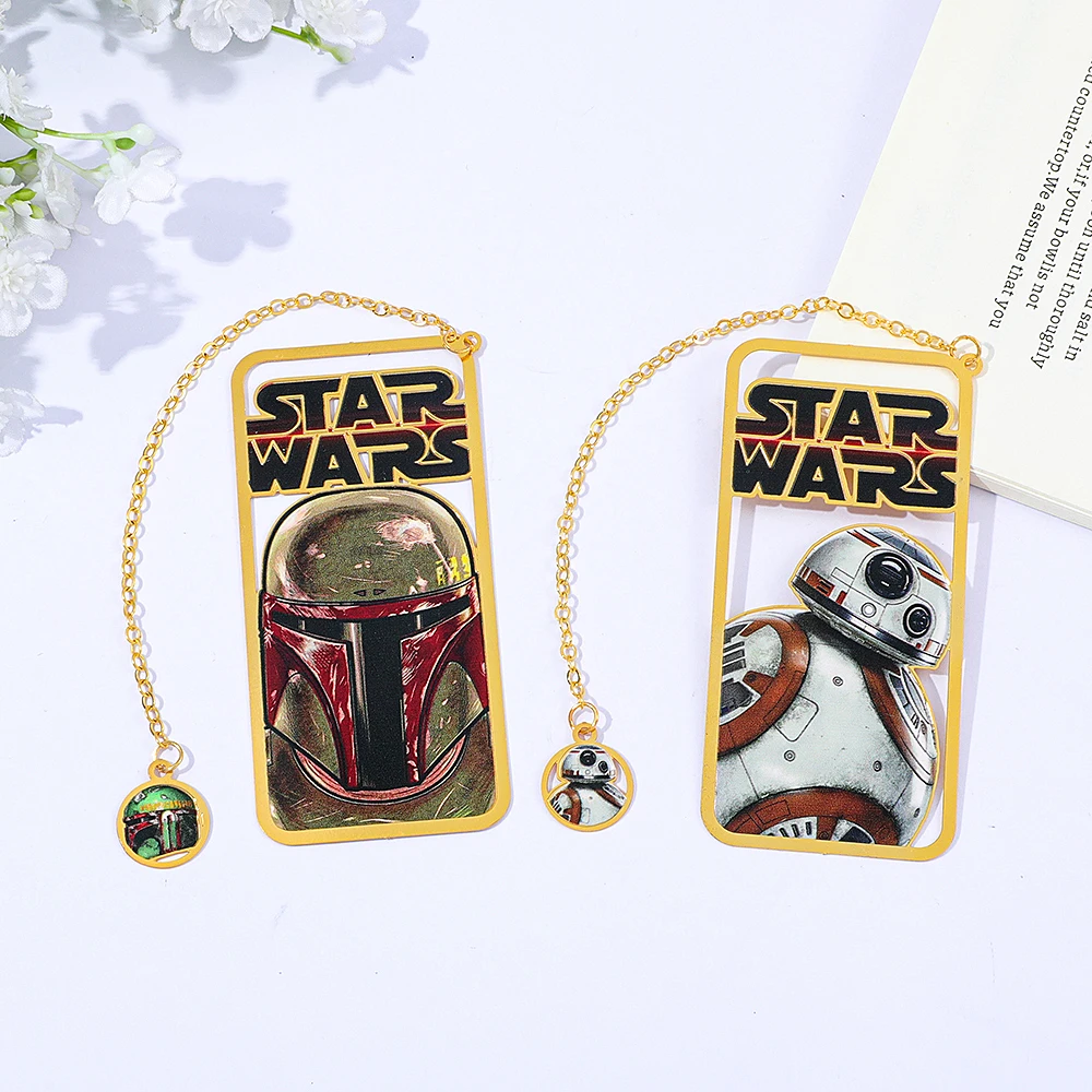 

Star Wars Metal Bookmark Sci-Fi Fan Book Charm Movie Lover Collection Gift Merch Student School Supply Teacher Office Stationery