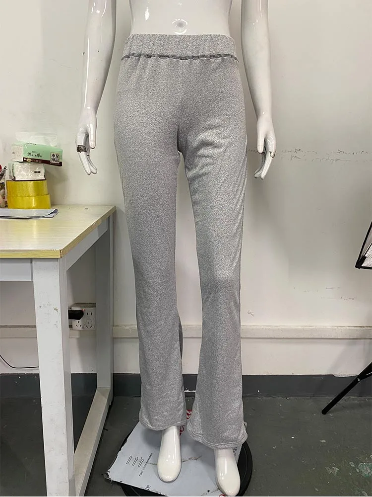 

Letter Print Casual Flared Street Harajuku Aesthetic Women's Pants Fashion Gothic Vintage Bottoms Y2k Clothing