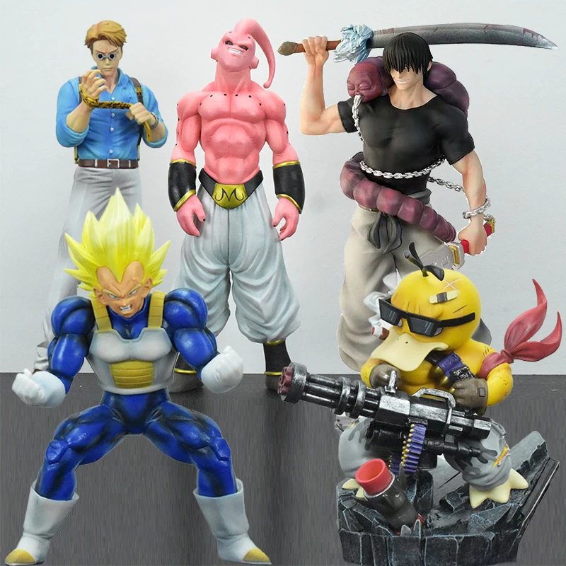 

Anime Fushiguro Toji Jujutsu Kaisen Nanami Kento Figure Dragon Ball Statue Buu Majin Vegeta Action Figure Psyduc Figurine Model
