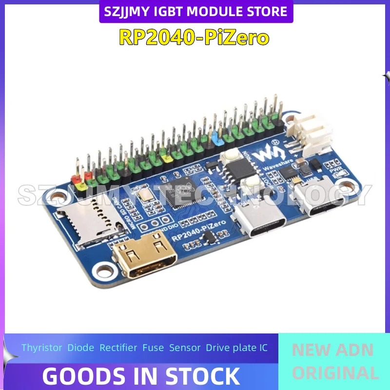 NEW ORIGINAL IN STOCK Raspberry Pi RP2040 PiZero Python Programming and Development Board Dual Core Processor DVI Interface