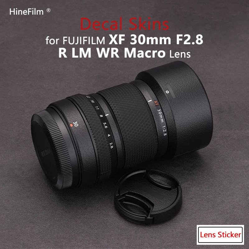 

Lens Sticker for Fuji XF30 F2.8 Lens Premium Decal Skin for Fujifilm XF30mm F2.8 R LM WR Macro Lens Wrap Cover Fujinion 30F2.8