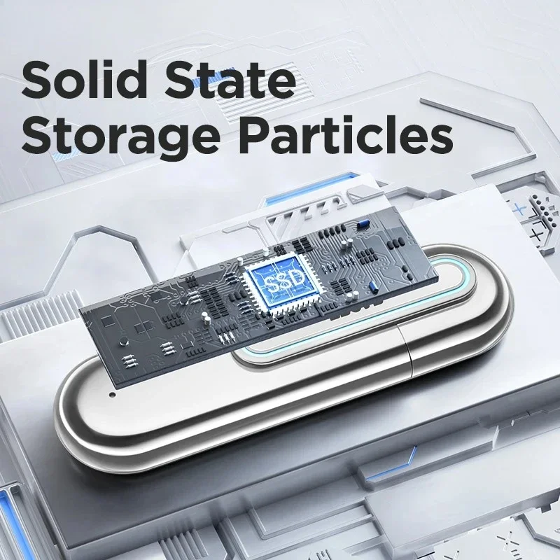 محرك أقراص فلاش Eaget 1 تيرا بايت/2 تيرا بايت فائق السرعة USB3.2 GEN2 بتصميم جديد بتقنية 3S مادة معدنية تصل إلى 1000 ميجابايت/ثانية