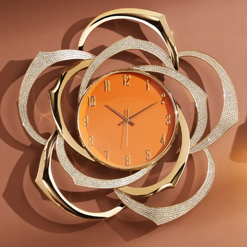 for Modern Decorative Wall Clock Creative Atmosphere for Living Room Restaurant 2023 Trendy Hanging Picture Clock
