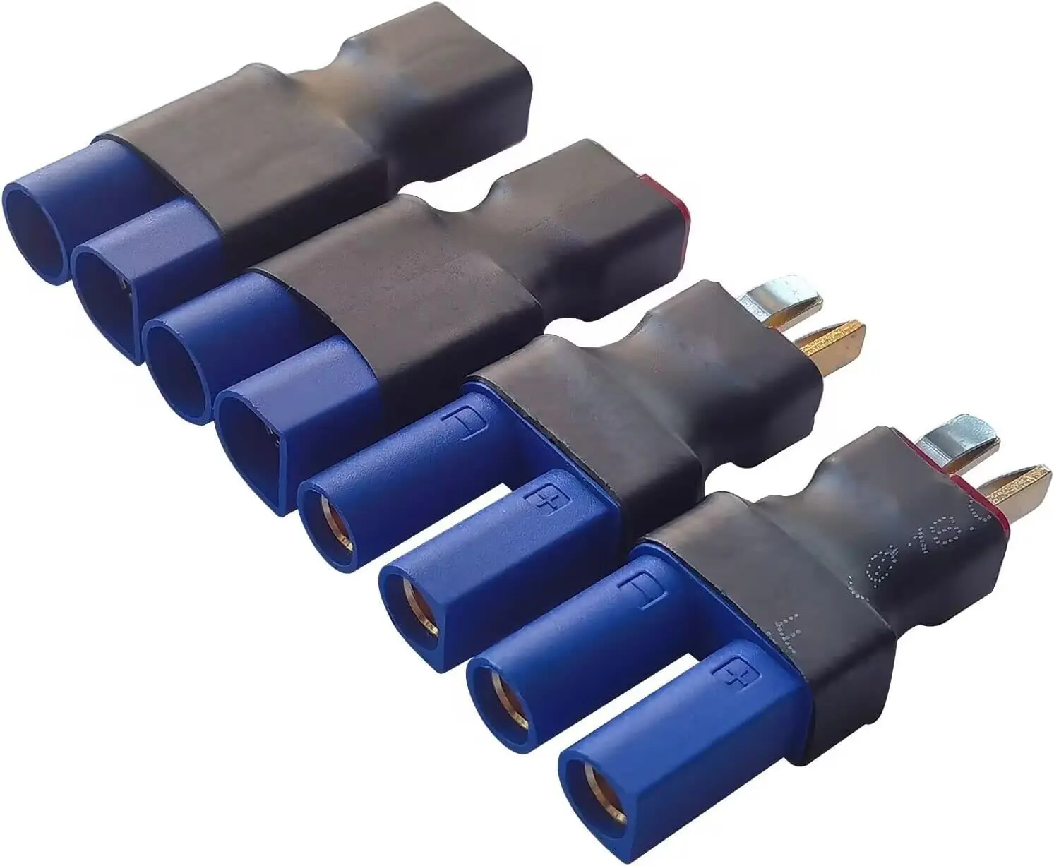 2PCS EC5 to Deans T-Plug No-wire Adapter Male Female RC Connector for Lipo Battery Car Airplane