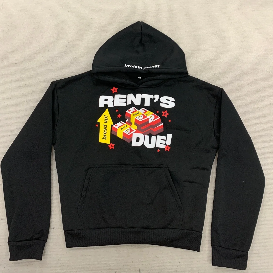 

Женская повседневная верхняя одежда: черная толстовка с капюшоном на шнурке, с забавным принтом-слоганом и графикой в виде денег, 2026