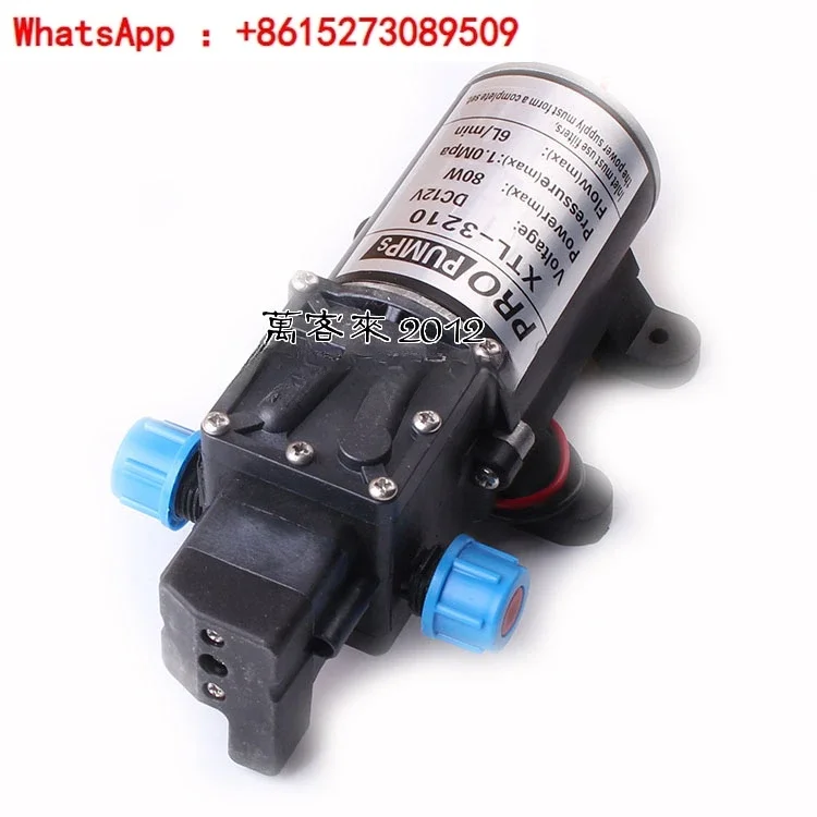 

3210 водяной насос высокого давления, мощный электрический мембранный насос, самовсасывающий 100 Вт 12 В 24 В 48 В 60 В