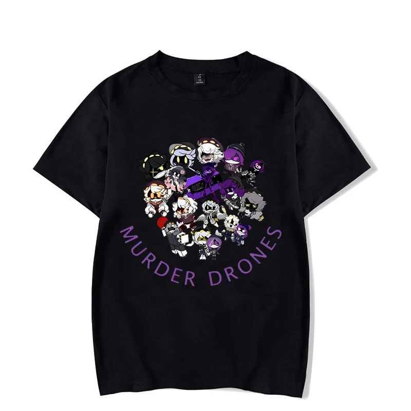 Vintage T Shirt Murder Drones Graphic T-Shirts Fashion Tee Shirt for Men Women Summer Casual Short Sleeve Tees Y2K Clothes Tops