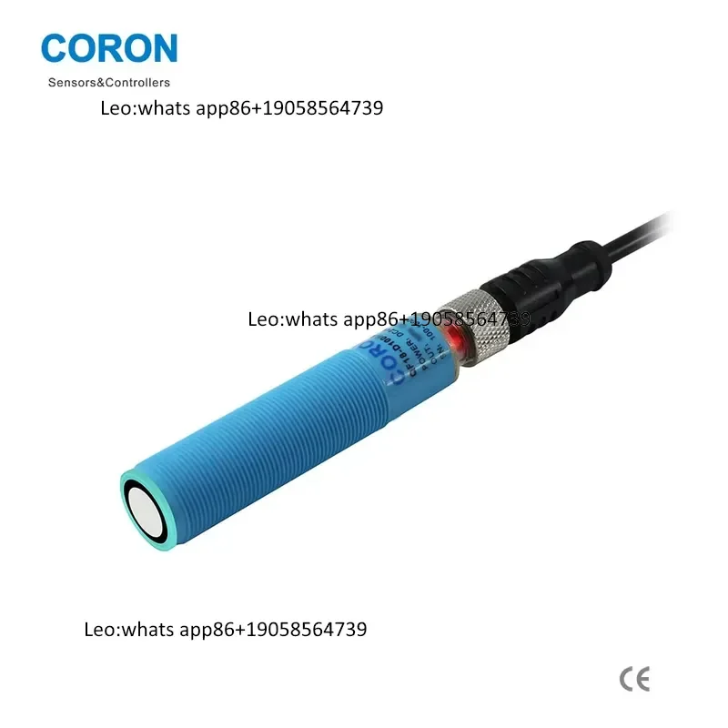QF18-D100P Long Distance Ultrasonic Sensor Reflective Type Normally Open/Closed PNP Lead Wire IEC IP67 Rated Plastic