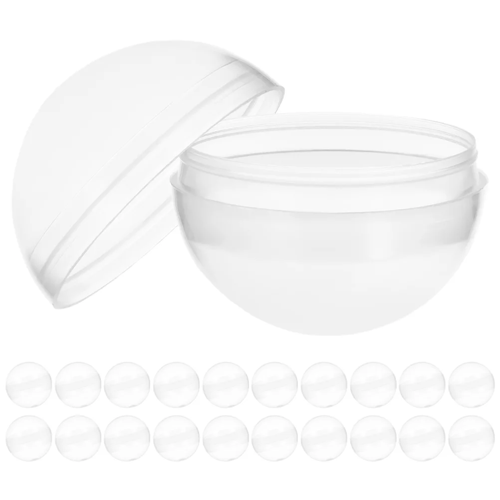 

50 Pcs Shell Plastic Transparent Ball Machine Gumballs Capsules Vending Supplies Candy Clear Containers Machines Child