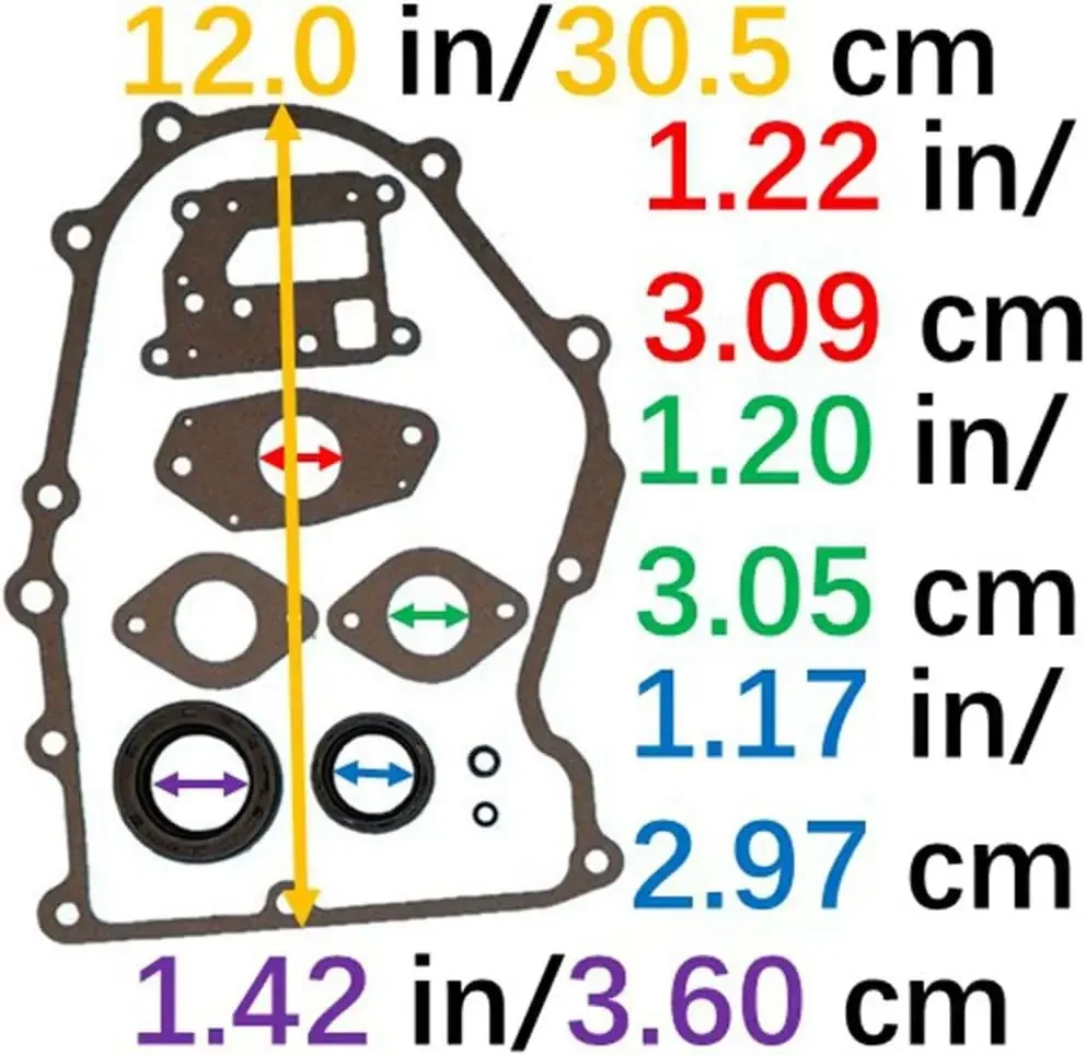 For Gasket Set Kit for Kohler 24 755 207-S 24 755 208-S CH25 CH25S CH730 CH730S CH740 CH750 CV25 ECH730 ECH740 ECH749 24 755 113