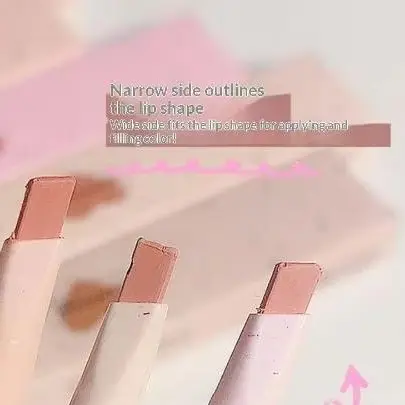 1Pc Korean Style Nude Light Sweet Soft Matte Lip Liner Pencil Long-Lasting Resistant to Fading And Makeup Removal Shapes the Lip