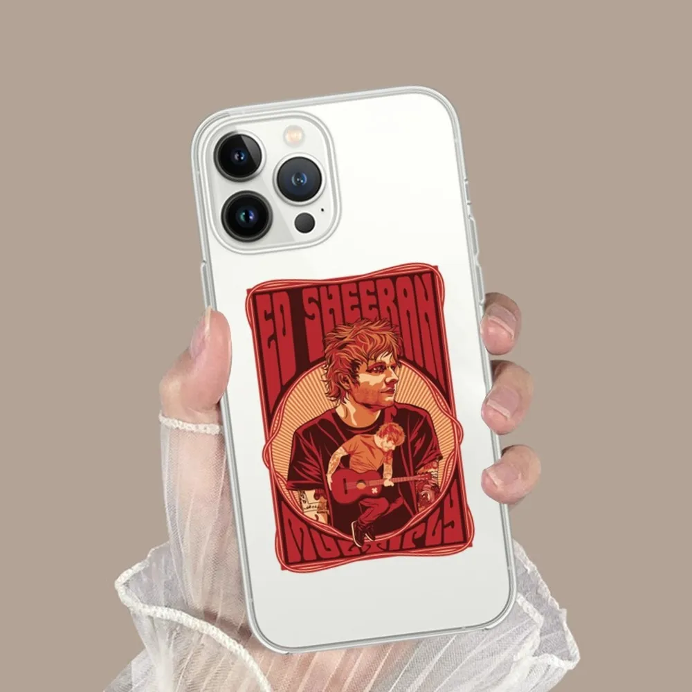 Singer E-Edd S-Sheerans Phone Case For iPhone15 14 12 13 11 Pro Max XR X XS MAX 15 14 13 Pro 15 plus