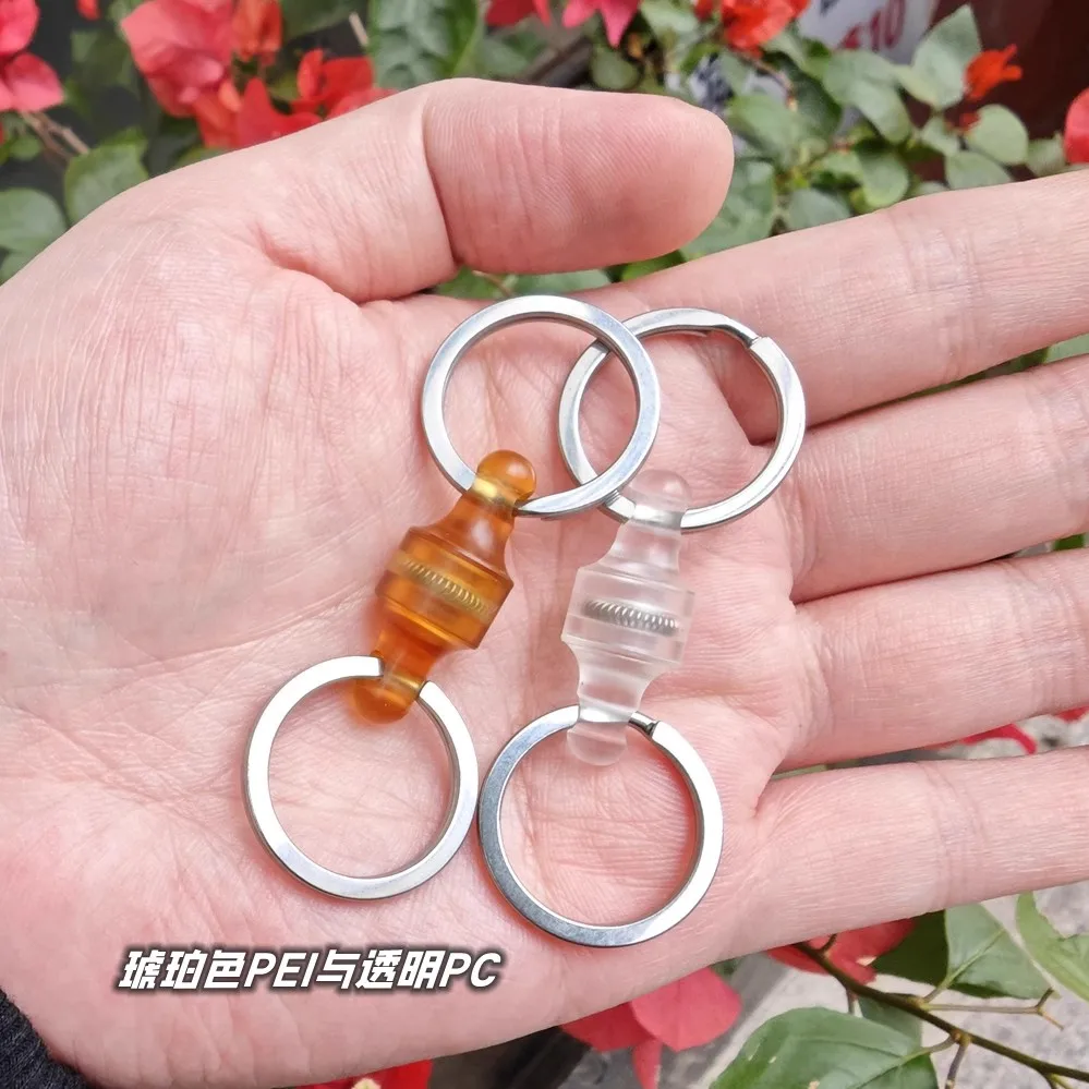 Imagem -06 - Duplo Quick Release Edc Key Ring Ultrem Pei pc Spring pc