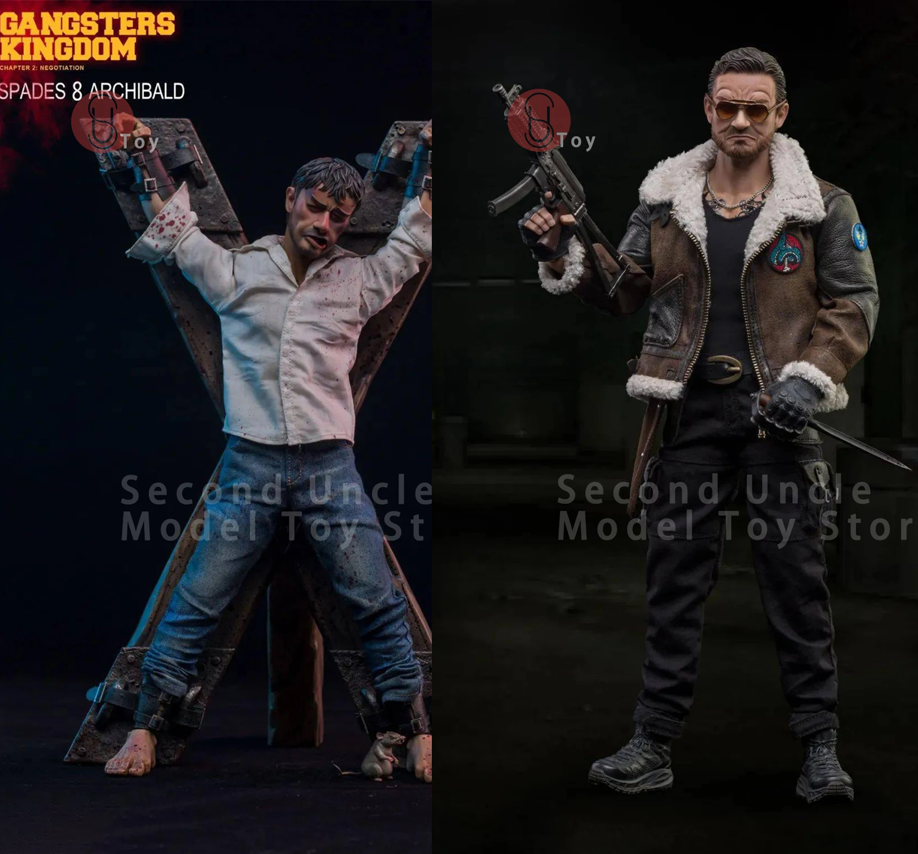 DAMTOYS DAM GK024 1/6 غانغلاند المملكة المجرف 8 أرشيبالد ذكر الجندي عمل الشكل مجموعة كاملة ألعاب قابلة للجمع