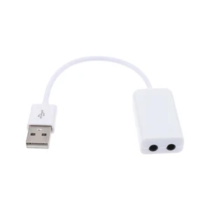 Thẻ âm thanh bên ngoài cho MacBook, 3,5mm, USB, 3,5mm, tai nghe, mic, di động, máy tính, máy tính xách tay, PC 8 Tấm âm thanh bán hàng chính 7.1 USB - 5