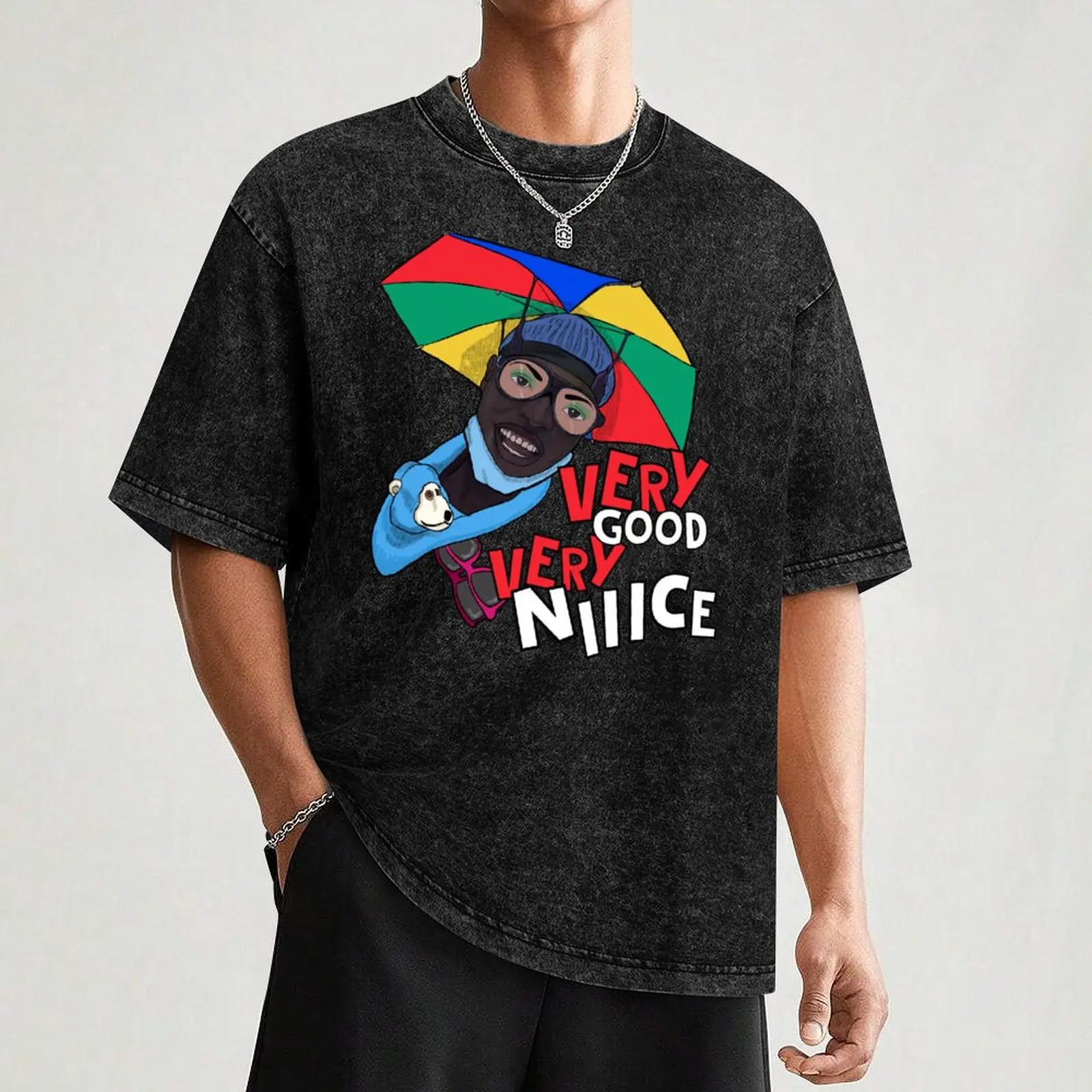 جيد جدًا ولطيف جدًا - كتلة الدجاج المباشرة! تي شيرت مخصص صمم ملابسك kawaii الخاصة للأولاد تي شيرت أبيض للرجال