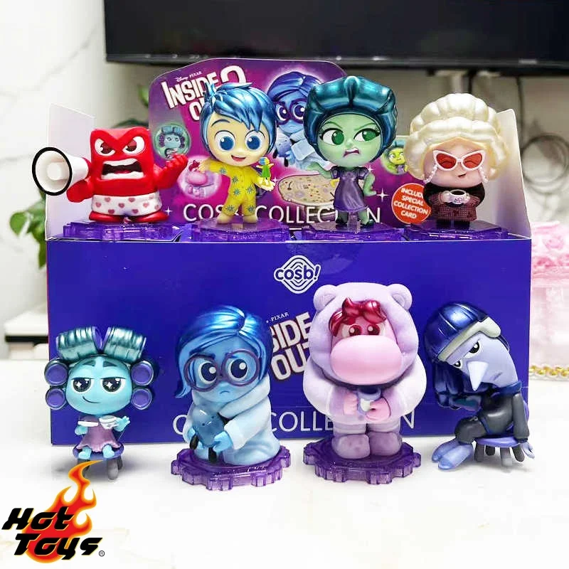 In Stock Hot Toys Disney Inside Out 2 Anime Action Figure Joy Sadness Anger Disgust Collectible Figurine Kids Holiday Gifts Toys