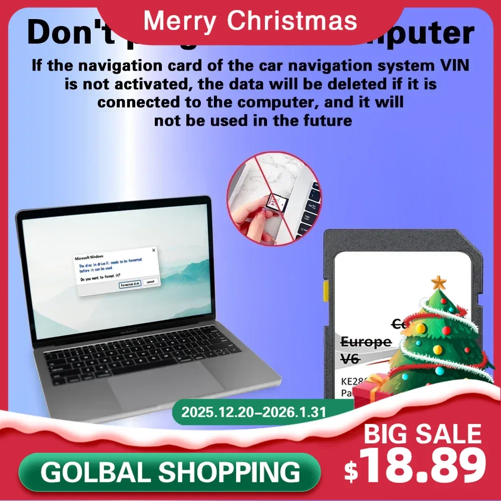 

C2V6 for Nissan Leaf from 2013 to 2015 Car GPS Navigation SD Map Card Coverage Turkey England Vatican City Road Tracking GPS