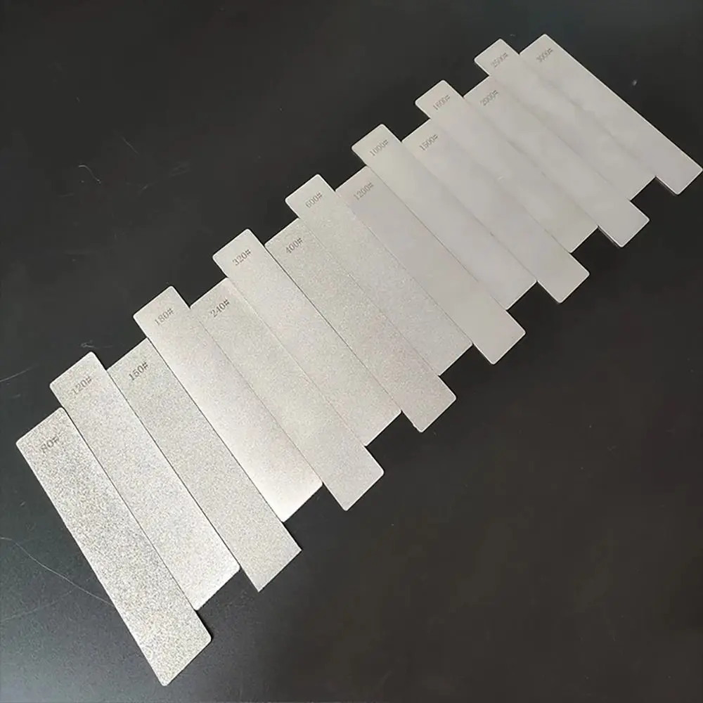 قرص تلميع مطلي بالكهرباء ، شريط طحن ماسي 80-3000 حصى ، صفيحة شحذ صنفرة كاشطة ، 150x20mm