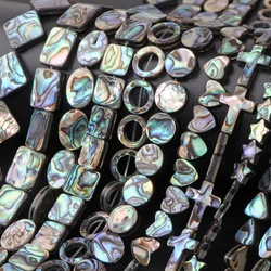 Exquisite Natural Abalone Shell Beads Loose Shell Slice Charm Beads Making DIY Jewelry Necklace Bracelet Earrings Accessories