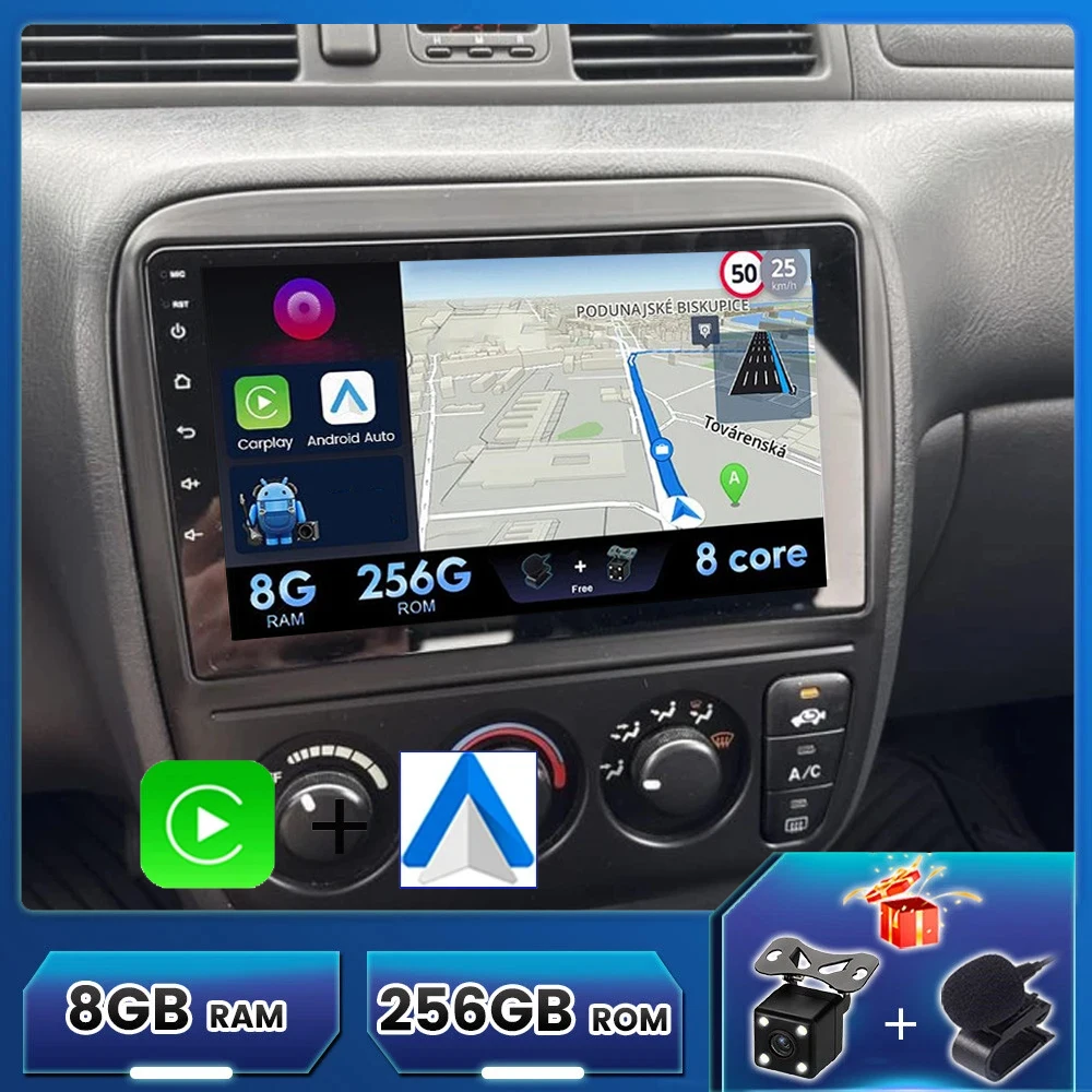 

Android 15 Carplay авто автомобильный радиоприемник мультимедийный плеер для Honda CR-V CRV 1995-2001 авторадио GPS-навигация стерео головное устройство