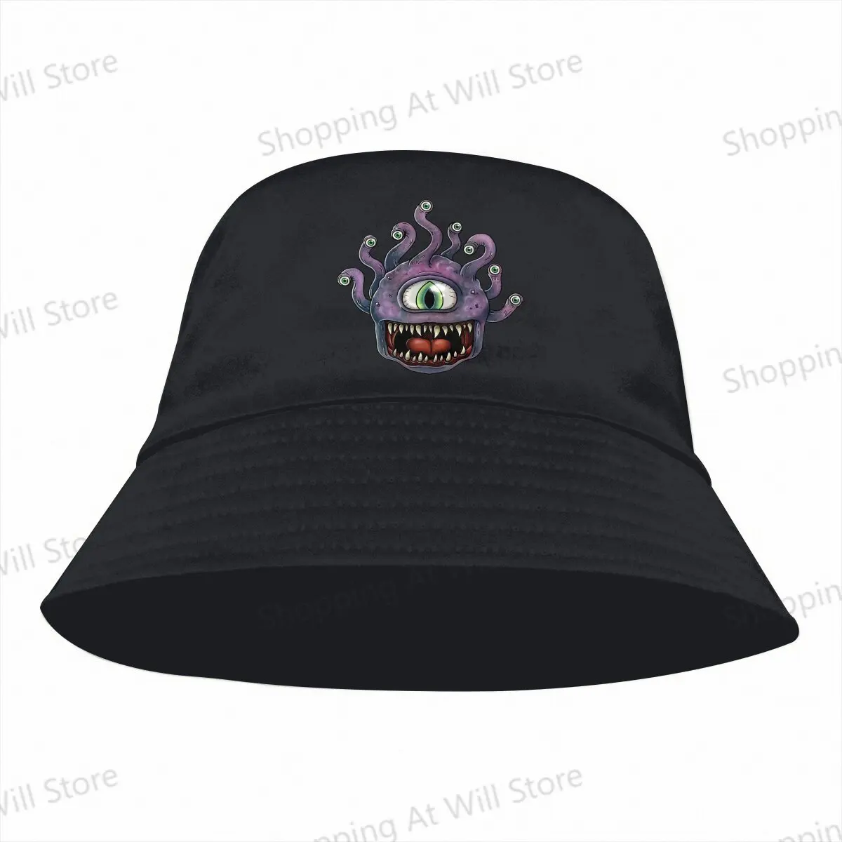 3D Printing Beholder Fantasy Monster Men's and Women's Fisherman Hat DND Game Beach  Hat Birthday gift