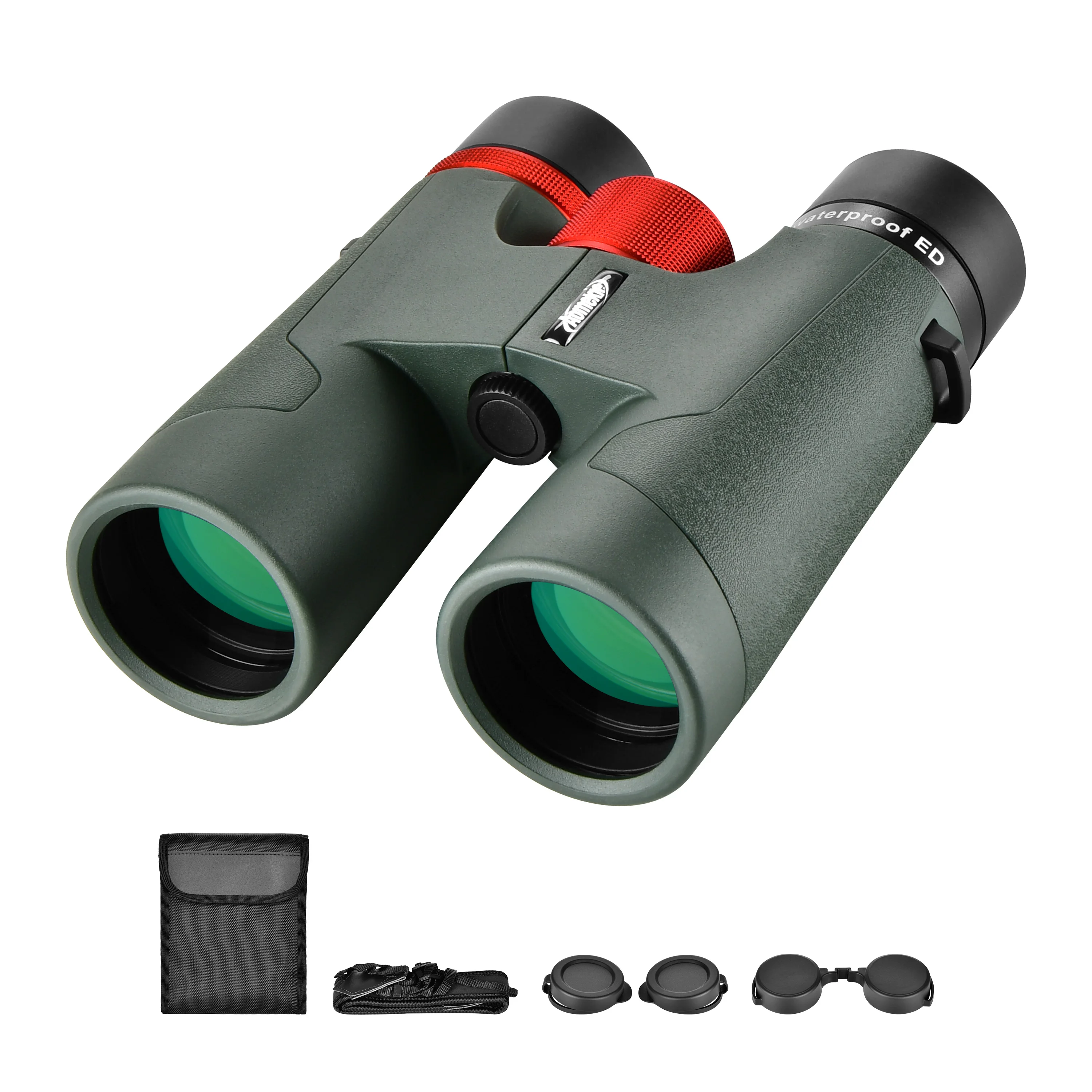 10X42 Binoculars ED BaK4 Prism FMC Lens Fogproof Waterproof for Boating Hunting