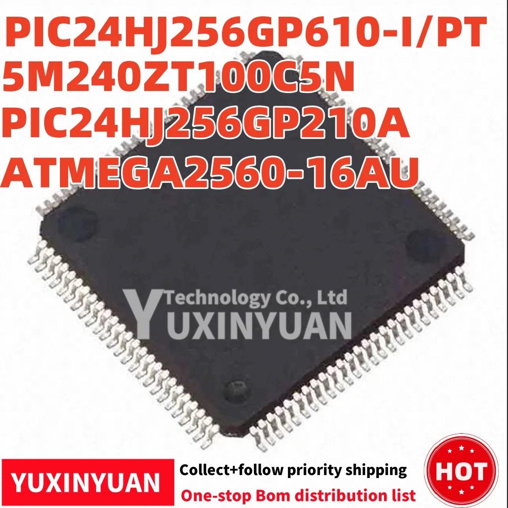 

1Pcs/lot PIC24HJ256GP610-I/PT TQFP-100 5M240ZT100C5N PIC24HJ256GP210A ATMEGA2560-16AU IC in stock,100%test YUXINYUAN