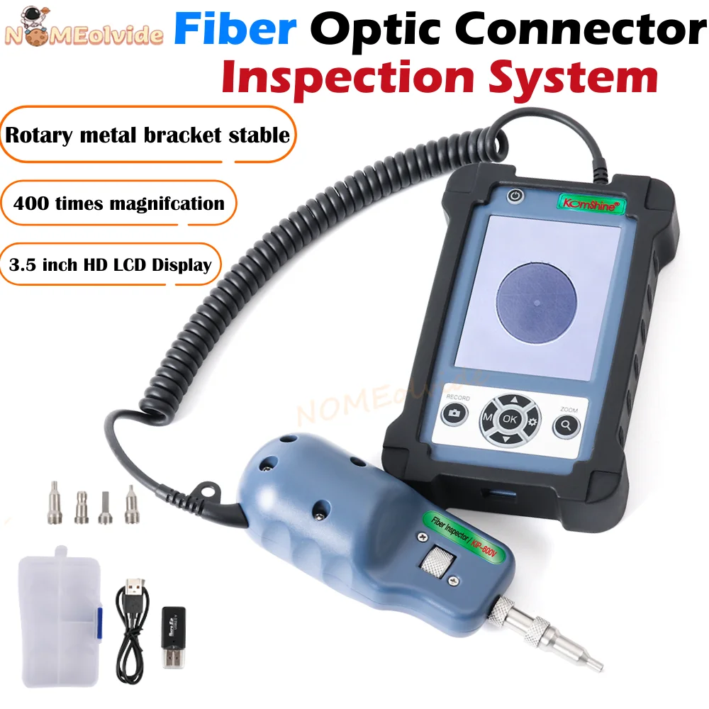 

Microscope Inspection Probe Komshine /COMPTYCO KIP-600V Optical Fiber Hand-held Fiber Microscope Inspection 400X Free Ship