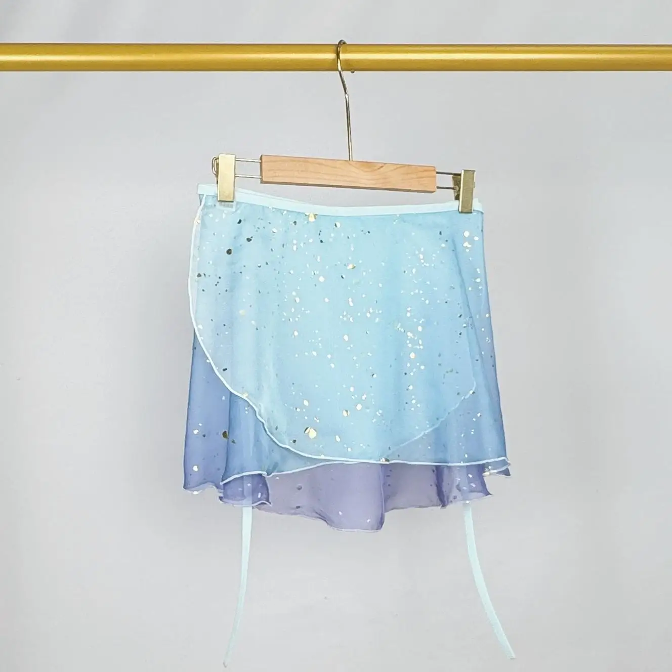 Traje de baile de ballet personalizado para mujer, falda de actuación de entrenamiento de baile con estampado en caliente degradado de una pieza, vestido de ballet tutú