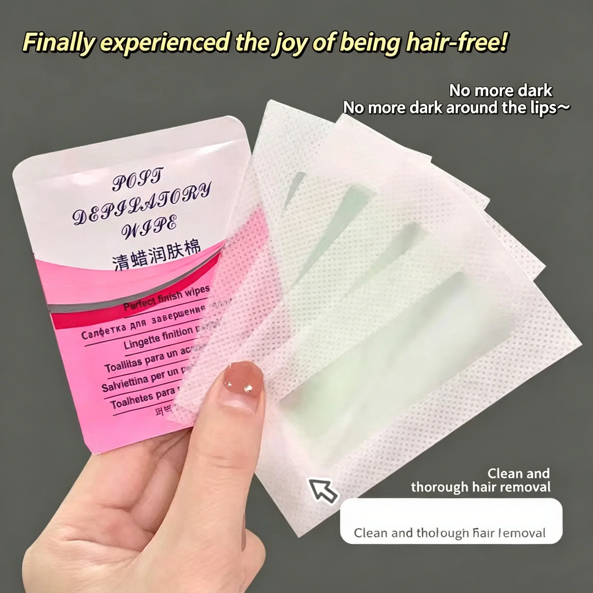 30 pcs Wax Strips for Face & Fingers –Precision Cold Wax for Upper Lip, Chin, Knuckles, Small Area Hair Removal, Smooth Skin