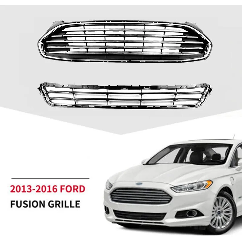 Front Grille Horizontal Bar Original Car Grill for Ford Mondeo 2013-2016