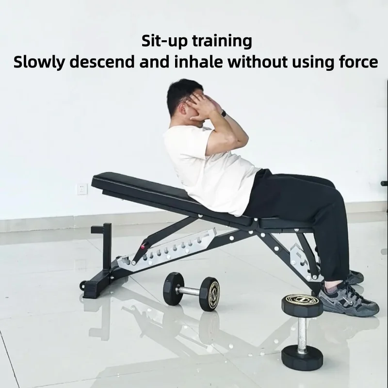 Multi-functional dumbbell stool household professional barbell bench press stool sit-up board bird fitness chair