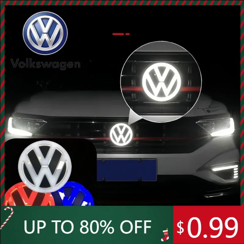 

Горячие эмблемы 2026, 4D светодиодные для Volkswagen VW, лампа с логотипом, передняя этикетка, задняя этикетка, применима к Tiguan/Passat/Golf/Polo/Jetta/Beetle/CC