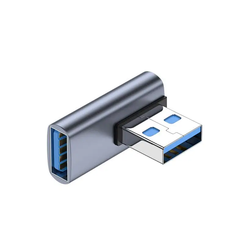 90 Grad USB zu USB Adapter, gebogen USB 2,0 männlich zu USB weiblich, geeignet für Laptops