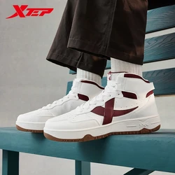Xtep Skateboarding Shoe For Men Winter Street Shoes Rebound Soft Leisure Durability Support Training Sneakers 876419310026