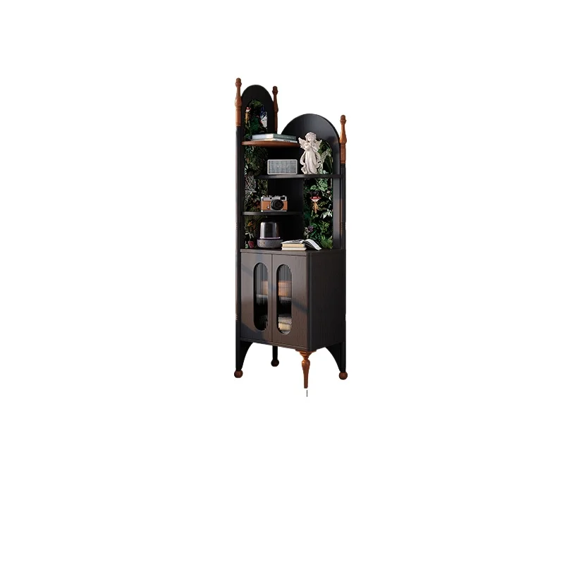 

Corner Cabinet Small Apartment Living Room Corner Shelf Triangle Cabinet Solid Wood Multi-layer Shelf