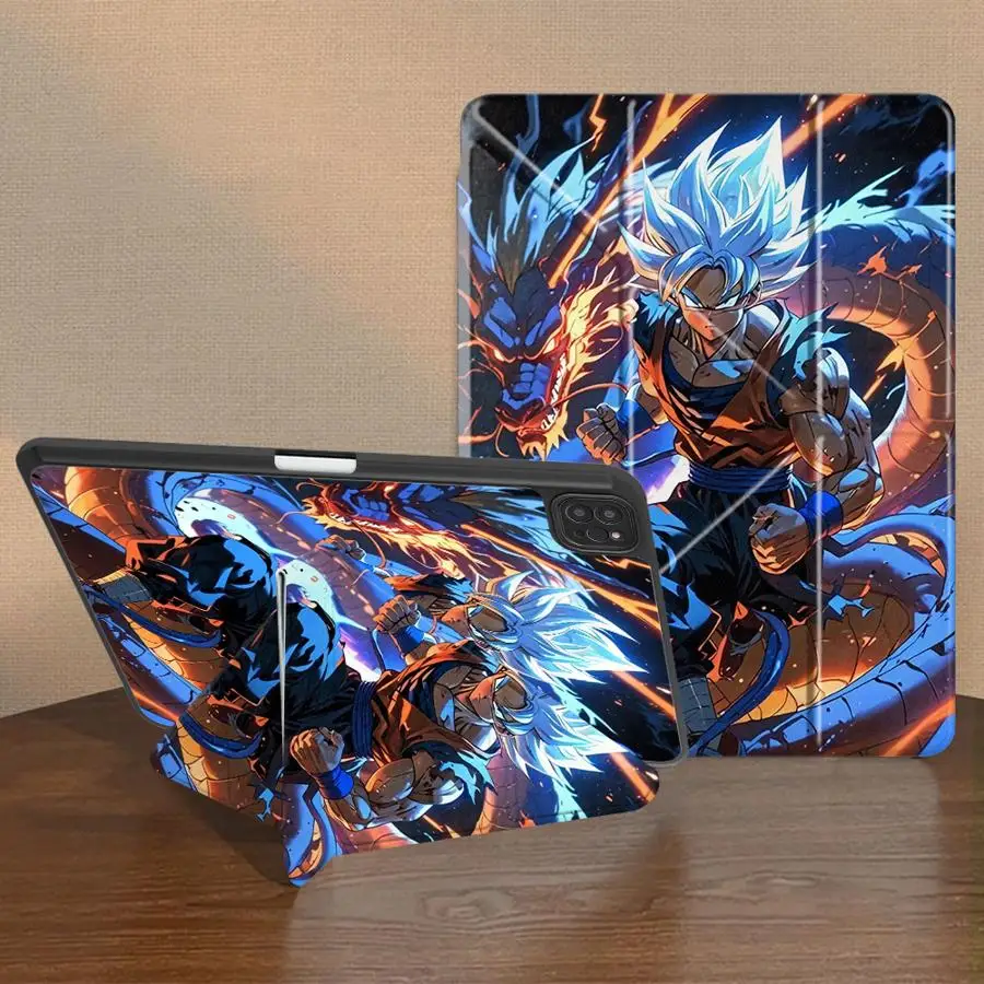 

Чехол для планшета Dragon Ball Saiyan Vegeta для iPad Pro 11-го, 10-го, 9-го, 8-го, 7-го поколений, 12.9 дюймов, Air 4, 5, M3, M2, 1, 2, M4, 11 дюймов, Mini 6, 7, Pro 2025