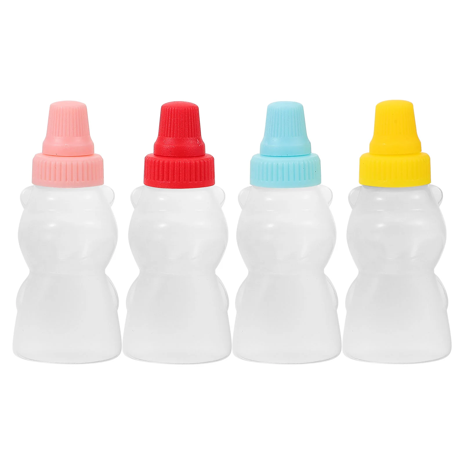 

4 Pcs Sauce Bottle Small Condiment Bottles Vinegar Storage Adorable Seasoning Containers Mini Squeeze Tiny Jars